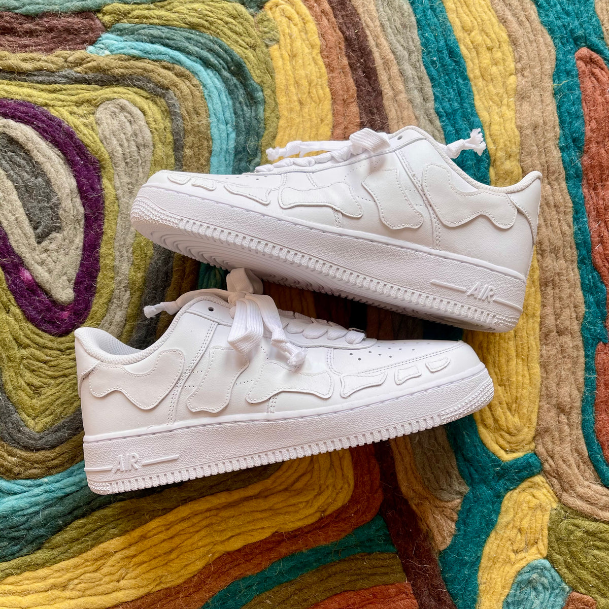 Bones AF1 white Custom sneakers – stillalive