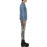 SS22 Josh Smith Halloween Pumpkin Boro Distressed Denim Jeans
