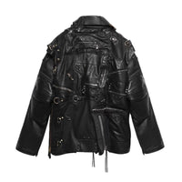 SS21 Recyclé WWII Dark Knight Leather Biker Jacket