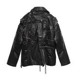SS21 Recyclé WWII Dark Knight Leather Biker Jacket