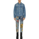 SS22 Josh Smith Halloween Pumpkin Boro Distressed Denim Jeans