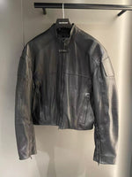 S/S25 Leather Biker Jacket