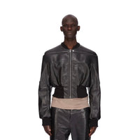 Rick Owens S/S25 “Hollywood” Girdered Leather Bomber Jacket