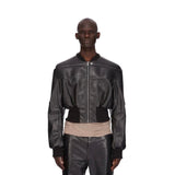 Rick Owens S/S25 “Hollywood” Girdered Leather Bomber Jacket