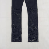 S/S 2004 “Strip” Wax-Coated Distressed Denim