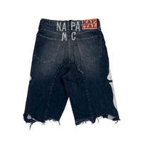 Kapital Kountry SS19 14Oz Denim 5P Bone/Skeleton Embroidered Shorts