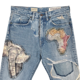 Kapital Kountry 14Oz Denim 5P Africa Continent & Animals Remake (Tokyo Exclusive)