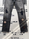 Kapital Kountry 14Oz Denim Spunk Remake (Stud Embroidery & Leather Fringes)