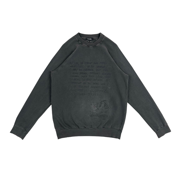 A/W 2004 “Waves” Poem Printed Sweatshirt