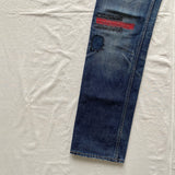 SS05 ‘Night Crawler’ Distressed Pain Cargo Denim