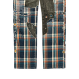 Kapital Kountry Spring 2014 “Sailor Ninja” Gemstone Studded Distressed Flannel Trouser