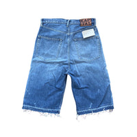 Kapital Kountry 14Oz Denim 5P Bone Embroidered Shorts